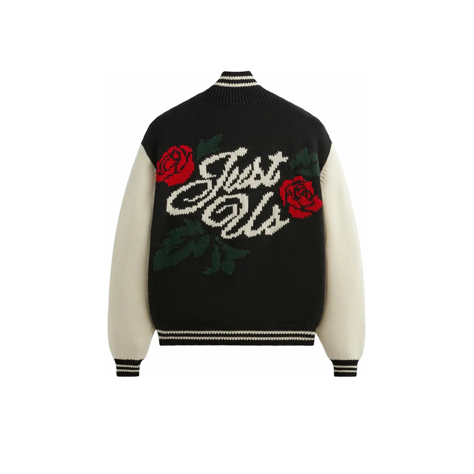 Kith Wyona Full Zip Varsity Sweater Black