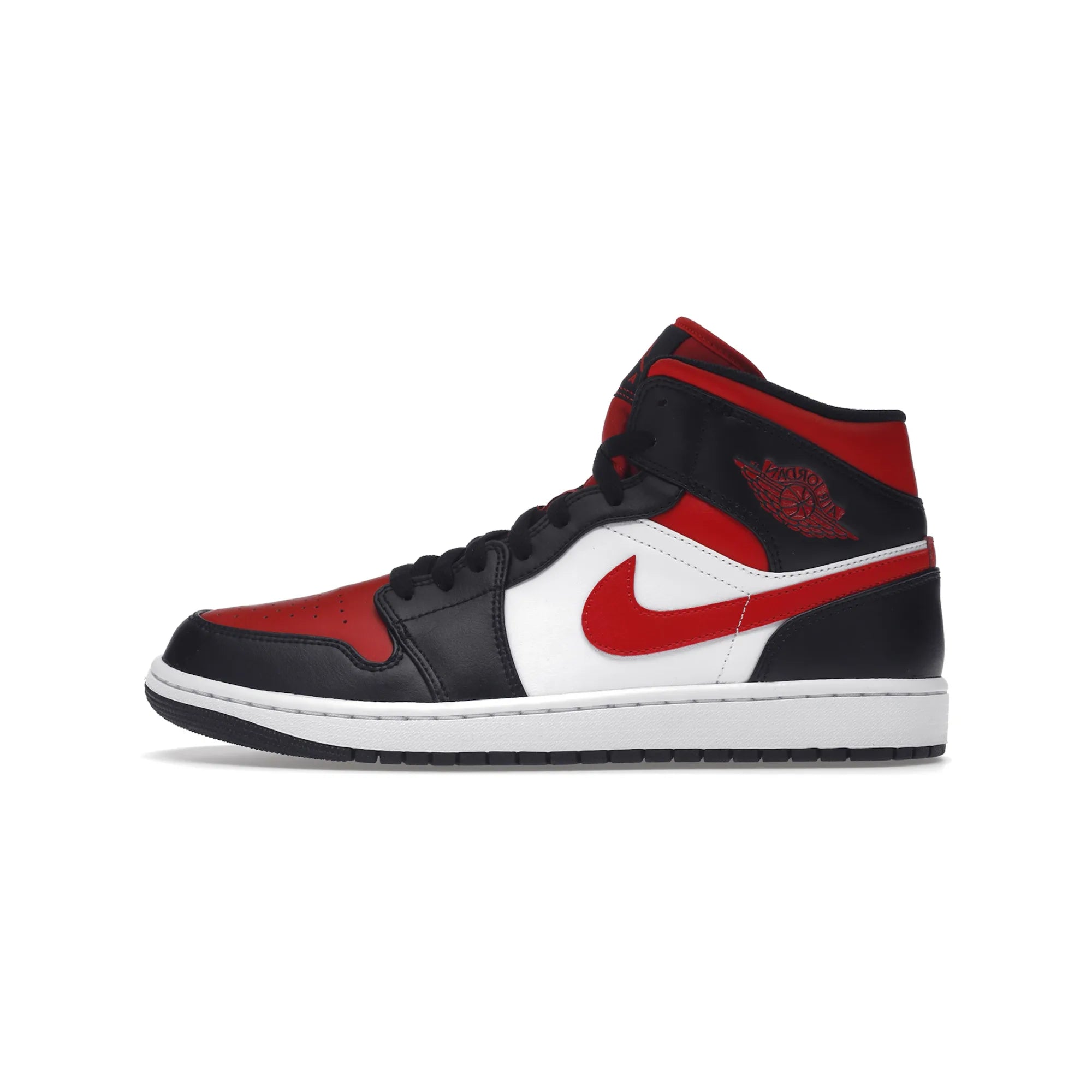 Jordan 1 Mid White Black Red (2022)