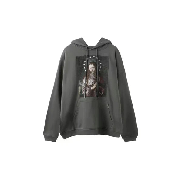 1/4MADE The Madonna Printed Hoodie (Front)