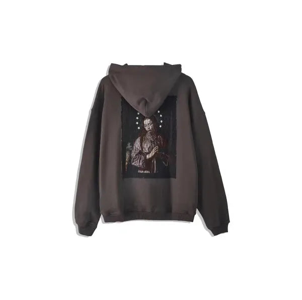 1/4MADE The Madonna Printed Hoodie (Back) Grey