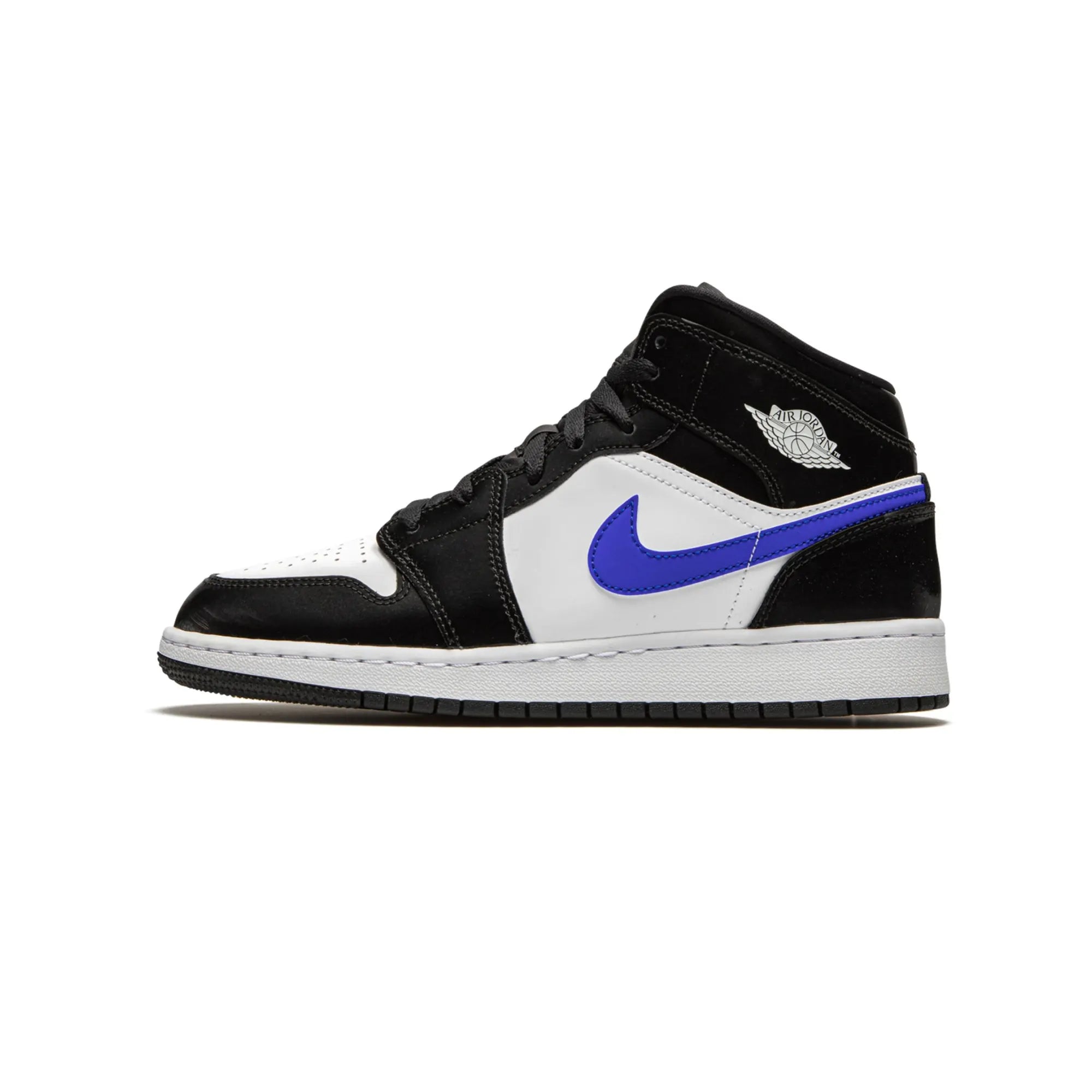 Jordan 1 Mid Black Racer Blue White (GS)