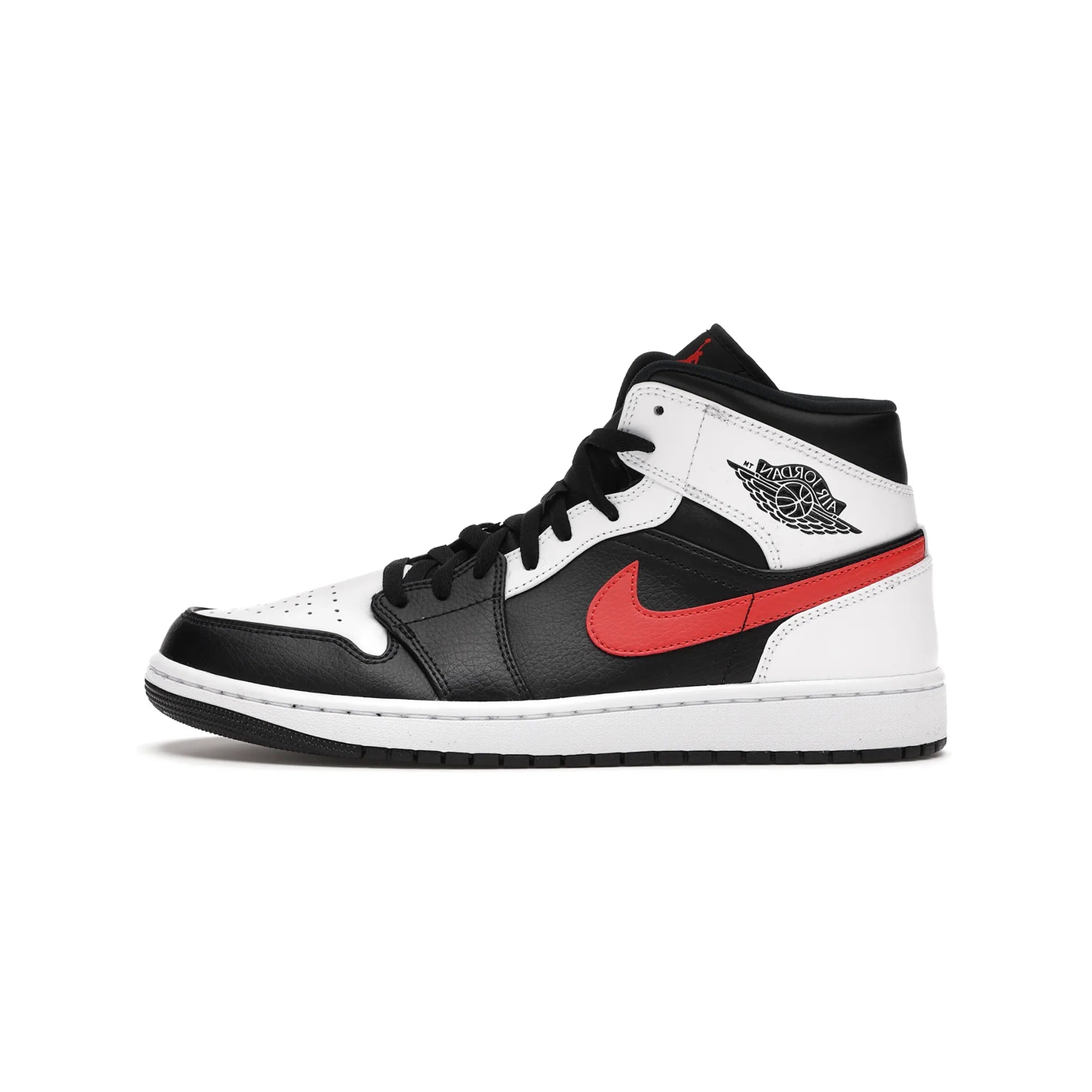 Jordan 1 Mid Black Chile Red White