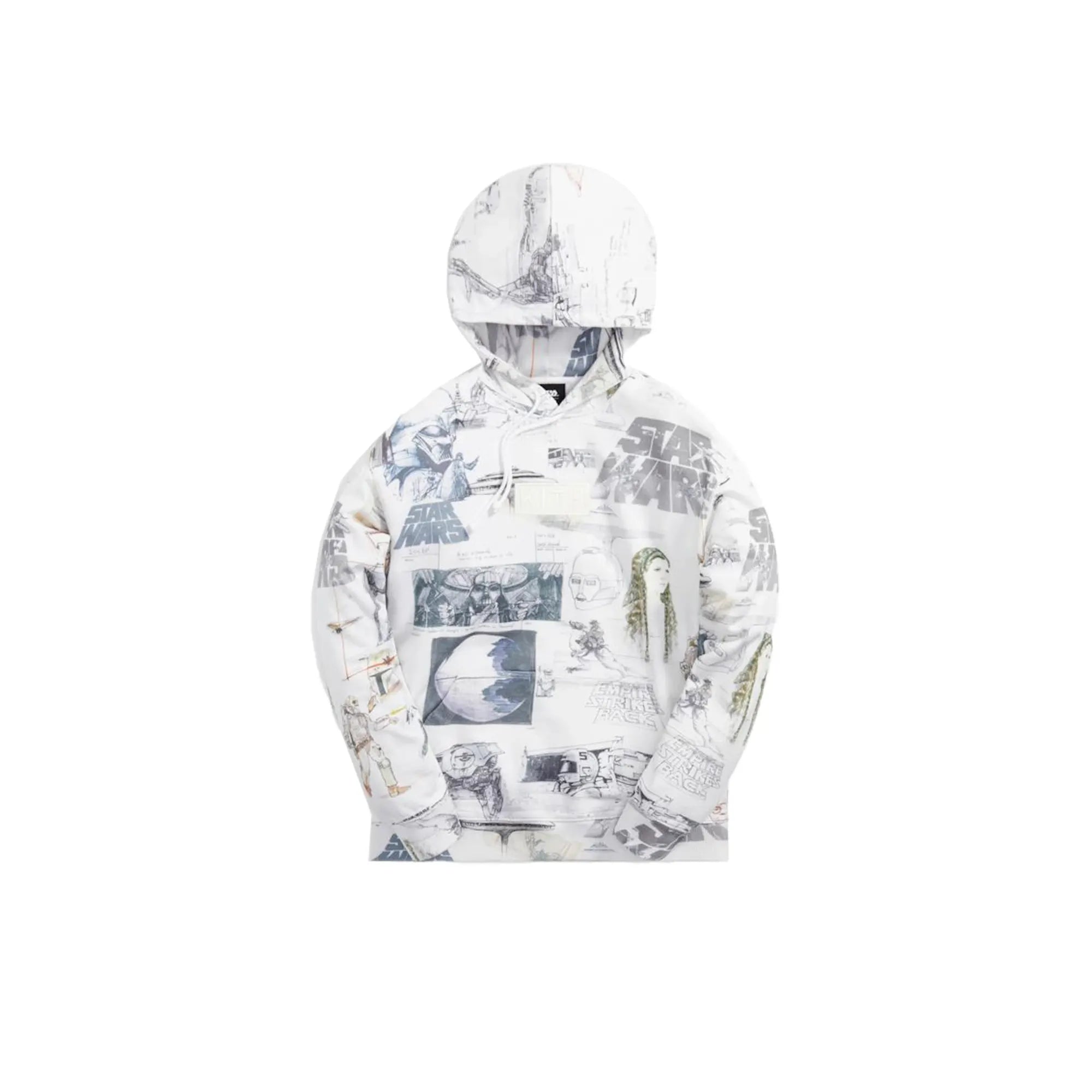 Kith x STAR WARS Sketches Hoodie White