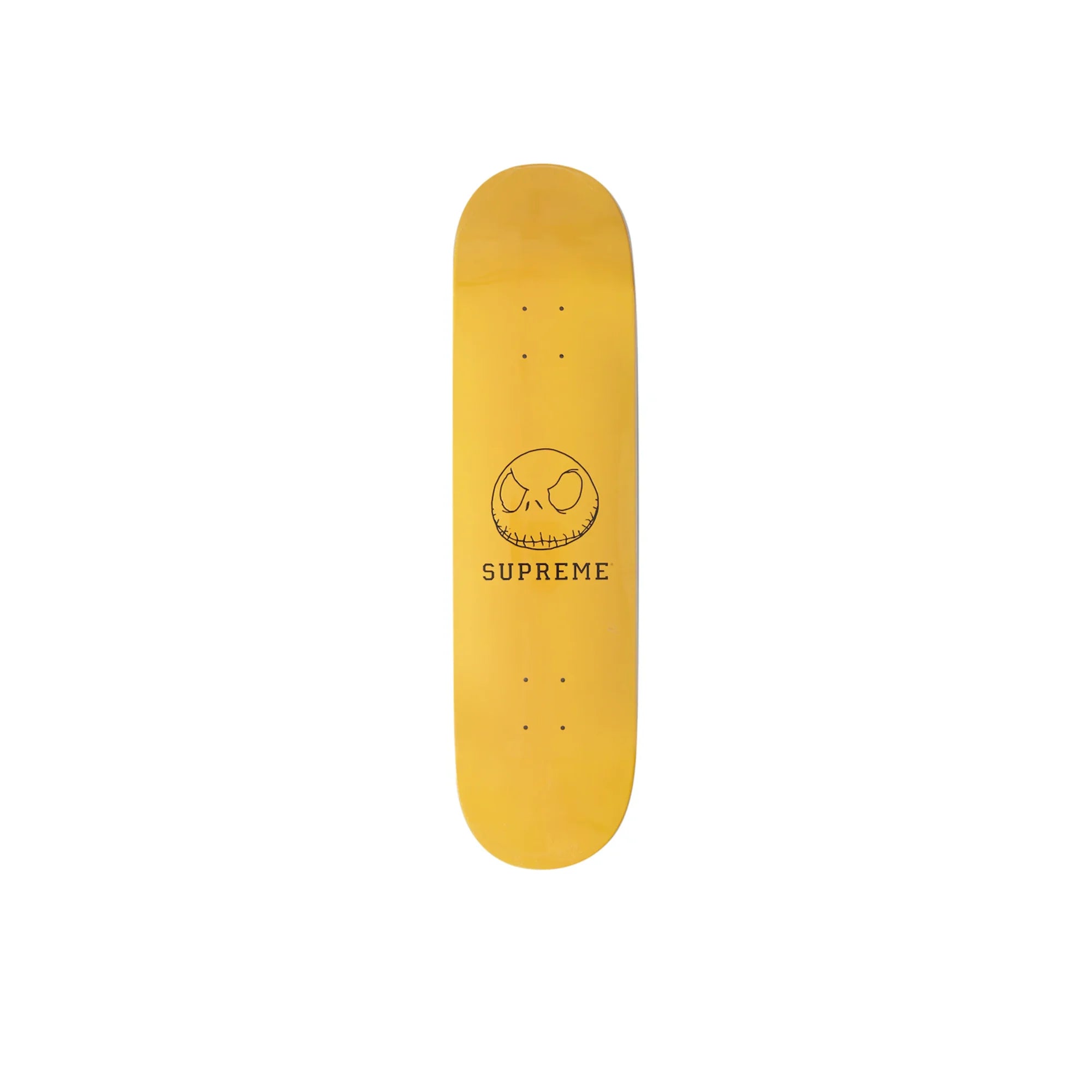 Supreme Skeleton Skateboard Deck Yellow