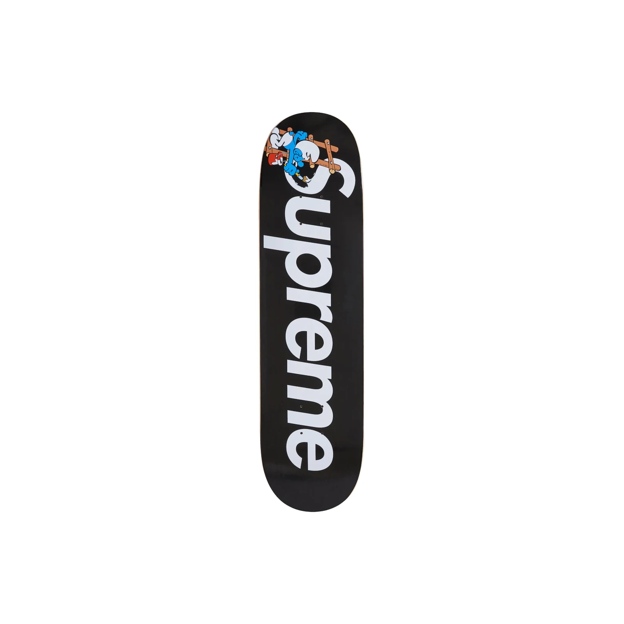 Supreme Smurfs Skateboard Black